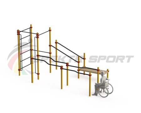 Купить Спортивный комплекс для инвалидов-колясочников WRK-D16_76mm в Ижевске 